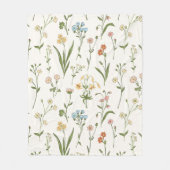 Véritable couverture en polaire de Medley Floral (Devant)