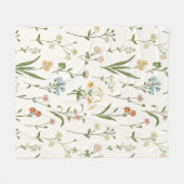 Véritable couverture en polaire de Medley Floral (Devant (Horizontal))