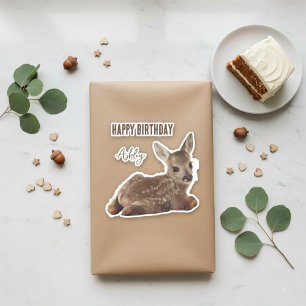 Véritable Fête - Autocollant d'anniversaire person