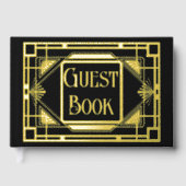 Véritable feuille art déco or noir gatsby 20's (Recto)