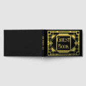 Véritable feuille art déco or noir gatsby 20's (Complet)