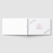Véritable feuille d'or rose Monogramme Mariage (Complet)