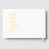 Véritable Foil Elégant Boho Blanc Mariage Floral (Verso)