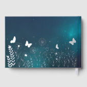 Véritable Foil Elégant Purple Turquoise Floral Mar (Verso)