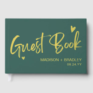 Véritable Foil Gold Calligraphie Script Mariage mo