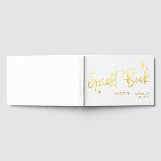 Véritable Foil Gold Calligraphie Script Mariage mo (Complet)
