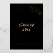 Véritable Foil Gold sur la carte d'invitation à la (Verso)