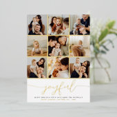 Véritable Foil Joyeux Noël Photo Collage Vacances (Debout devant)