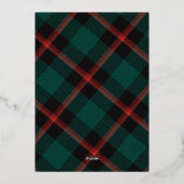 Véritable Foil Rouge Vert Plaid Joyeuses Vacances (Verso)