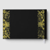 Véritable Foil Vintage Floral Black Gold Mariage (Verso)