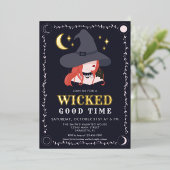 Véritable Foil Wicked Witch Halloween Invitation d (Debout devant)