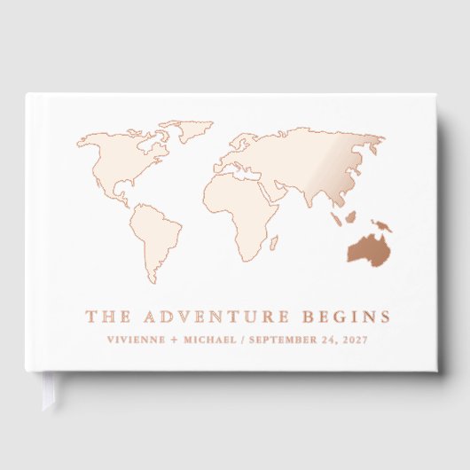 Véritable Fond d'or | Mariage de la carte mondiale (Recto)