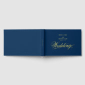 Véritable Gold Foil Élégant Classy Luxury Blue Mar (Complet)
