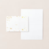 Véritable Gold Foil Floral Botanal Mariage Carte P (Affichage)