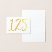 Véritable Gold Foil Mariage Numéro de table Carte (Affichage)