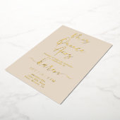 Véritable Gold Foil Quinceañera Invitation (Rotation)