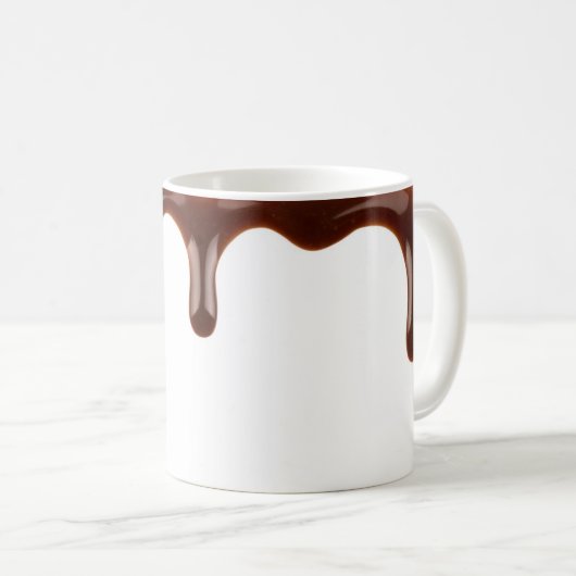 Véritable goutte de chocolat tasse (Devant droit)