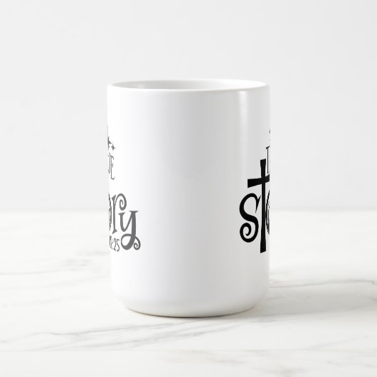 Véritable histoire Manger café Mug (Centre)