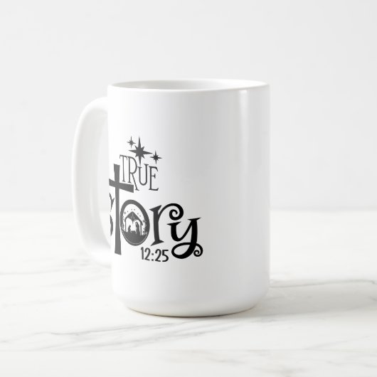 Véritable histoire Manger café Mug (Devant gauche)