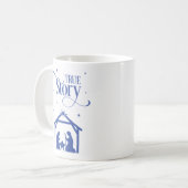 Véritable histoire Nativité Noël Café Mug (Devant gauche)