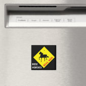 Véritable Homme Ride Chevaux & Fête / Magnet de ro (In Situ (Lave-vaisselle))