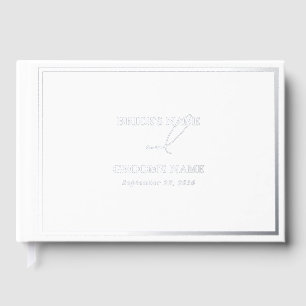 Véritable huile d'argent Mariage blanc moderne