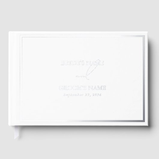 Véritable huile d'argent Mariage blanc moderne (Recto)