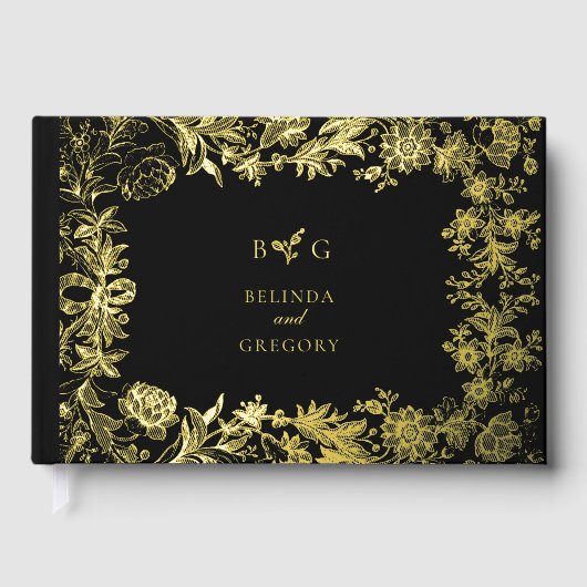 Véritable huile d'or Élégant Mariage floral (Recto)