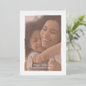 Véritable huile d'or et carte photo de la maman de (Debout devant)