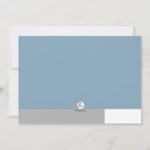 Véritable invitation classique d'anniversaire (Dos)