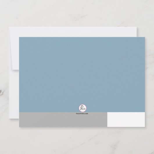 Véritable invitation classique d'anniversaire (Dos)