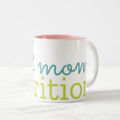 Véritable maman Nutrition Mug à deux tons (11 oz) (Devant droit)