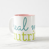Véritable maman Nutrition Mug à deux tons (11 oz) (Devant gauche)