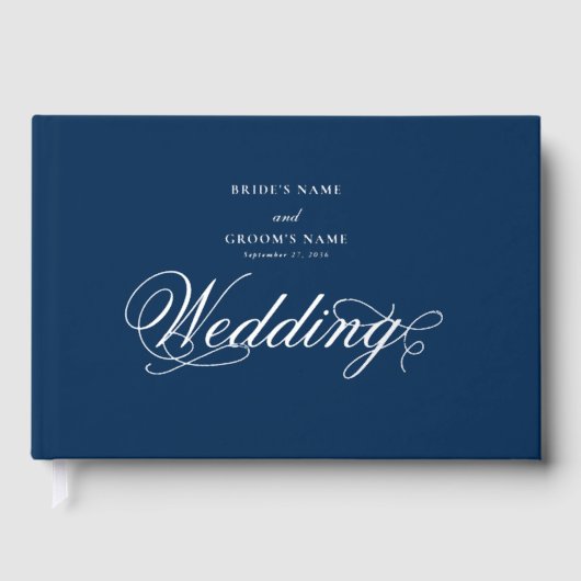 Véritable Mariage Bleu Luxe Elégant (Recto)