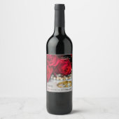 Véritable Mariage d'amour ou Étiquette de vin Rose (Devant)