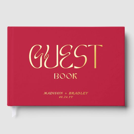Véritable Mariage de script de calligraphie rouge  (Recto)