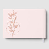 Véritable Mariage floral Pink Boho Élégant (Verso)
