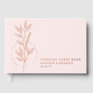 Véritable Mariage floral Pink Boho Élégant