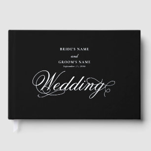 Véritable Mariage noir de luxe élégant à huile d'a