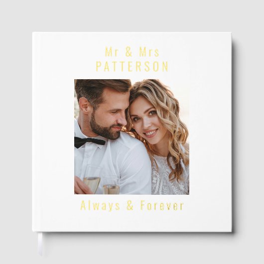 Véritable Mariage Photo Noms Personnalisés (Recto)