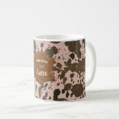 Véritable mug à latte à la rose 100 % Latte (Devant droit)