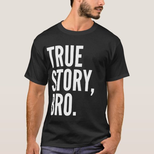 Véritable obscurité de T-shirt de Bro d'histoire (Devant)