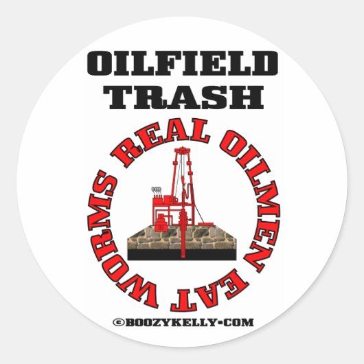 Véritable Oilmen Mangez Des Vers, Autocollant De C (Devant)