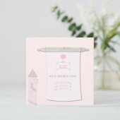 Véritable Princesse Scroll Invitation rose (Debout devant)