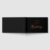 Véritable Rose Gold Foil Elégant Mariage noir de l (Complet)