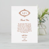 Véritable Rose Gold Foil Mariage blanc Carte de re (Debout devant)