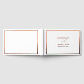 Véritable Rose Gold Foil Moderne Mariage blanc (Complet)