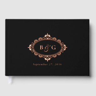 Véritable Rose Gold Foil Wreath Elegant Black Mari