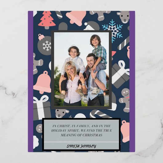 Véritable signification de la carte de Noël (Recto)