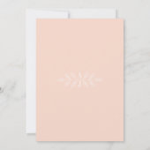 Véritable simplicité 6 Blush Floral Faire-part de (Dos)